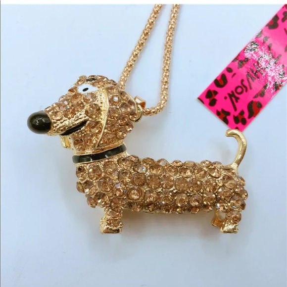 Necklace Dachshund Dog Betsey Johnson 28inches - Picture 4 of 5